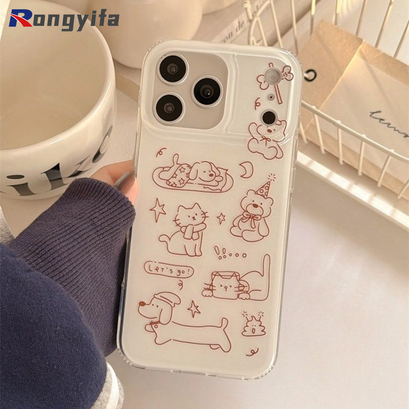 Xiaomi Poco X6 - Cute Dog Cat Phone Case For