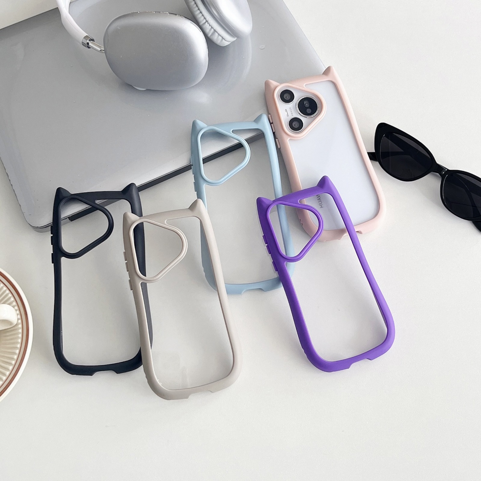 Cute Cartoon Cat Ear Phone Cas - Huawei Nova 12 评论和价格