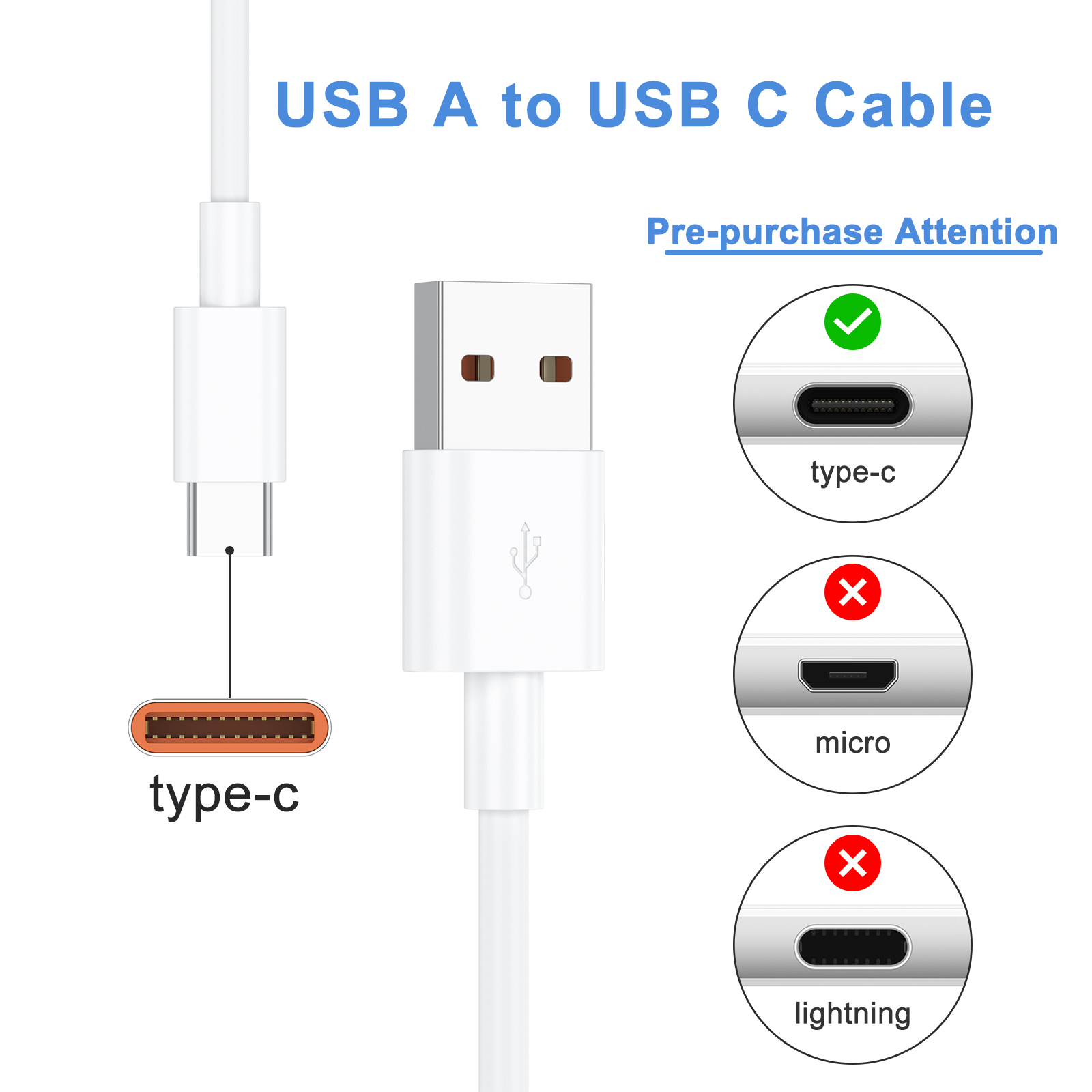 5A USB A to USB C Cable For ip - Google Pixel 9 Pro 评论和价格
